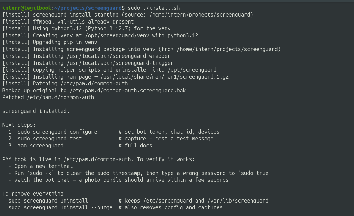 sudo ./install.sh